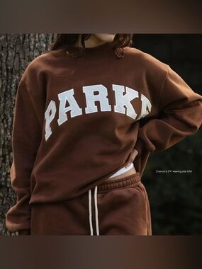 Parke Hometown Varsity Mockneck Mocha + Cloud